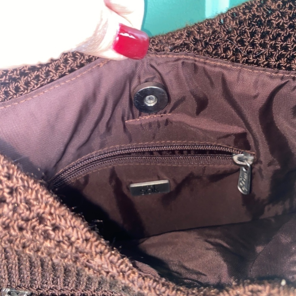 THE SAK Vintage Brown crochet shoulder bag - Picture 5 of 9